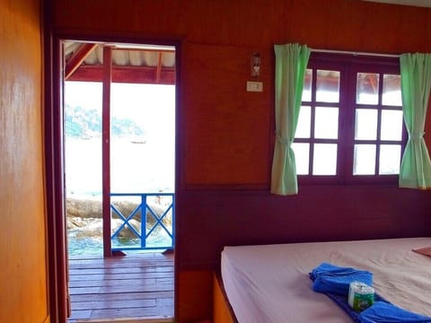 Basic Bungalow, 1 Bedroom, Terrace, Oceanfront | Desk, free WiFi, bed sheets