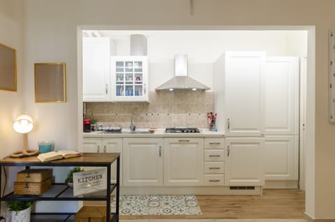 Apartment | Private kitchen | Fridge, microwave, stovetop, espresso maker