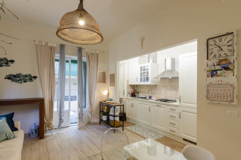 Apartment | Private kitchen | Fridge, microwave, stovetop, espresso maker