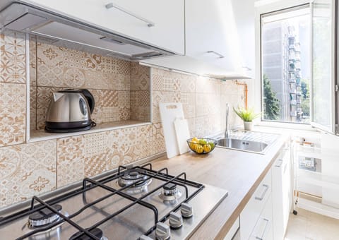 Apartment | Private kitchen | Fridge, microwave, oven, espresso maker