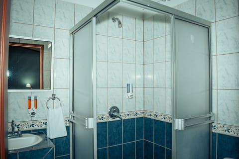 Family room | Bathroom | Shower, free toiletries, hair dryer, towels