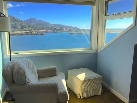 View from the reading nook upstairs.