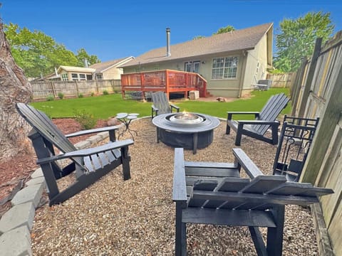 Enjoy company around the fire pit