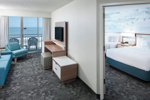 Suite, 1 Bedroom, Oceanfront | In-room safe, desk, soundproofing, iron/ironing board