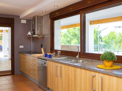 Countertop, Cabinetry, Kitchen Sink, Property, Window, Sink, Plant, Building, Tap, Wood