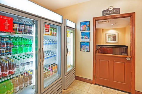 Purchase a snack at the pantry.