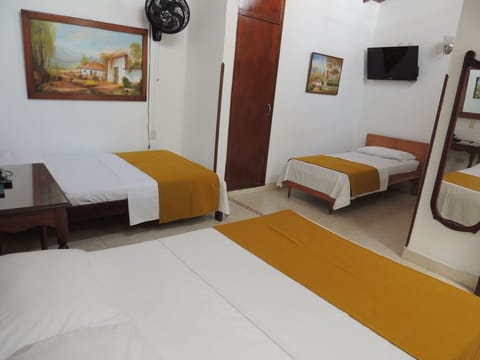 Family Triple Room, Multiple Beds | Laptop workspace, free WiFi