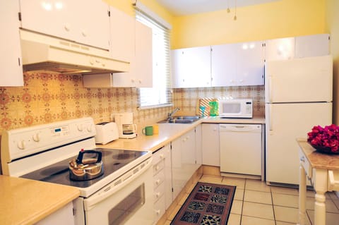 Villa, 2 Bedrooms | Private kitchen | Full-size fridge, microwave, coffee/tea maker, electric kettle