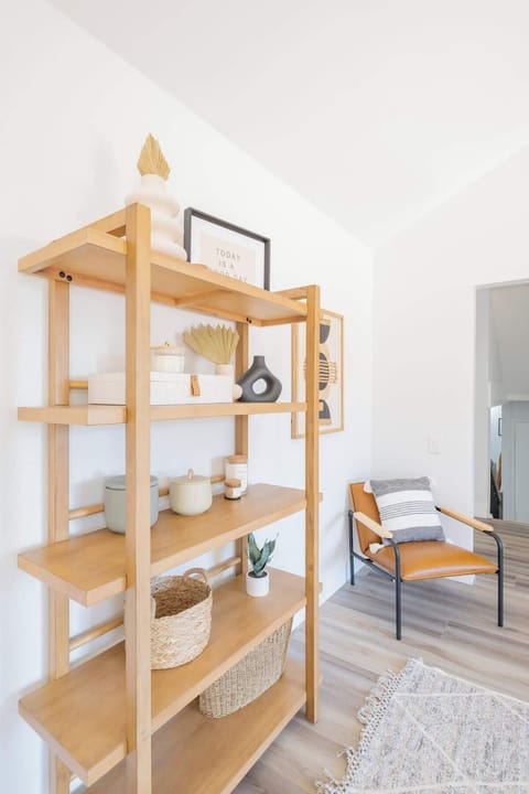 You’ll find little reading nooks and comfy spaces throughout the home