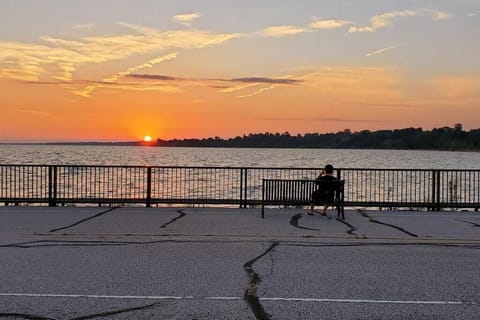 Sunsets from Leamington Dock. 5 minute walk away.