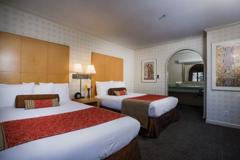 Deluxe Room, 2 Double Beds | Premium bedding, down comforters, desk, blackout drapes