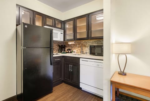 Suite, Multiple Beds (Two Bedroom) | Private kitchenette | Full-size fridge, microwave, stovetop, dishwasher