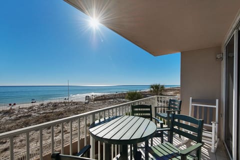 Soak up the sun on the balcony