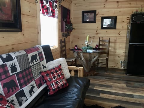 living and dining space.