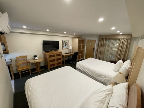 Deluxe Room, 2 Queen Beds, Balcony, Mountain View (No Pets) | Desk, blackout drapes, iron/ironing board, free WiFi