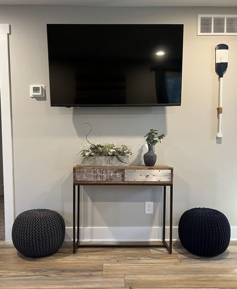 Three-55” Hi-def Smart TV’s and one 43” Hi-def Smart TV for your viewing! 