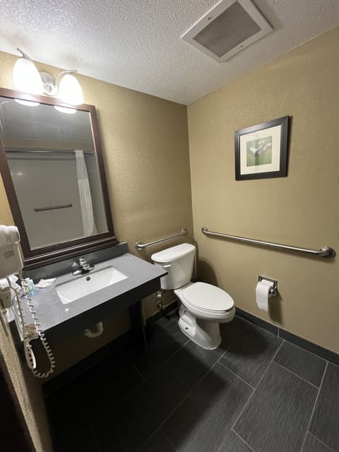 Suite, Multiple Beds, Accessible, Non Smoking | Bathroom | Combined shower/tub, free toiletries, hair dryer, towels