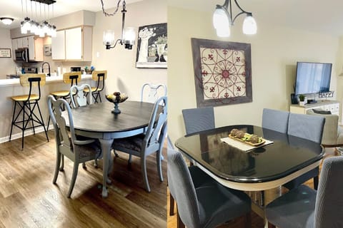 Dining Room: Left Unit A,  Right Unit B