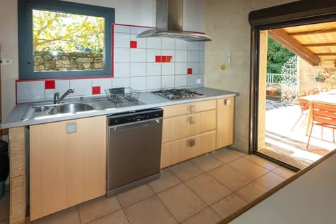 One of two fully-equipped kitchens