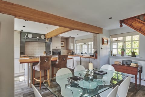 The dining room at Roupel East Wing, Devon