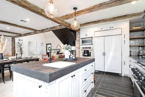 Chef inspired kitchen with subzero fridge