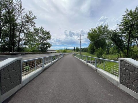 Bike path to lake adjacent to unit
