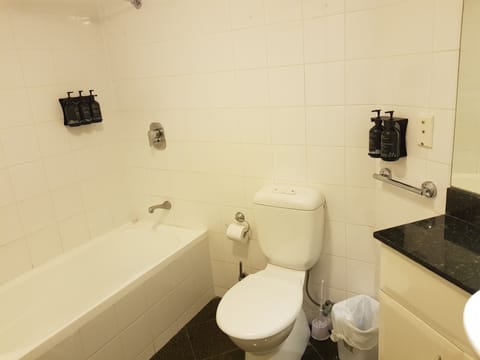 Apartment | Bathroom | Hair dryer, towels, soap, shampoo