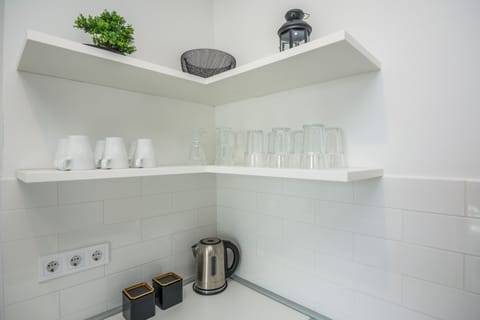 City Apartment (A1) | Private kitchen | Fridge, microwave, oven, stovetop