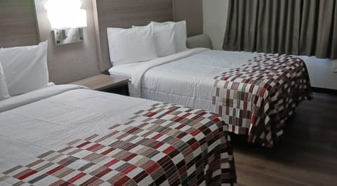 Deluxe Room, 2 Queen Beds, Non Smoking | Desk, blackout drapes, free WiFi, bed sheets