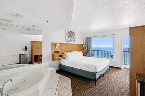 Suite, Jetted Tub (Ocean/Gulf View) | 1 bedroom, iron/ironing board, free WiFi, bed sheets