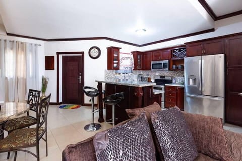 Apartment | Private kitchen | Fridge, microwave, oven, stovetop