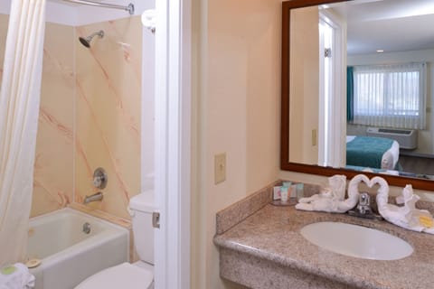 Standard Room, 1 King Bed, Ocean View | Bathroom | Free toiletries, hair dryer, towels, soap