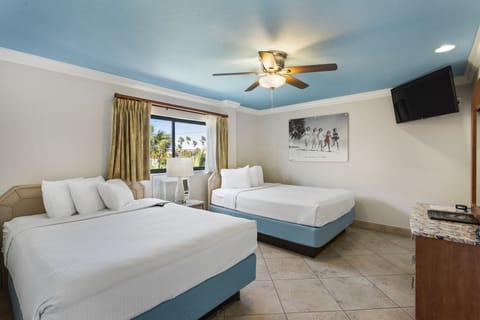 Deluxe Suite, 1 Bedroom (2 Queen beds and 1 Sofa bed) | In-room safe, blackout drapes, iron/ironing board