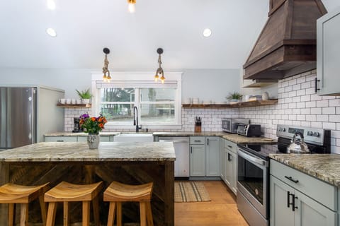 Whip up delicious meals in the gourmet kitchen complete with a dishwasher & standard Drip coffeemaker.