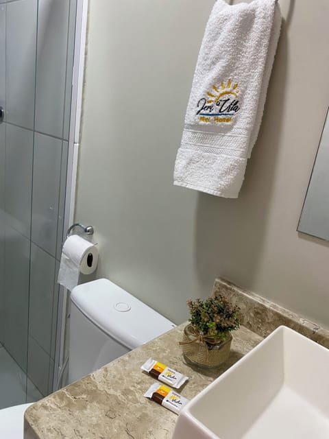 Quadruple Suite | Bathroom | Shower, towels, soap, toilet paper