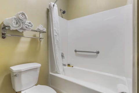 Standard Room, 1 King Bed, Non Smoking, Jetted Tub | Bathroom | Free toiletries, hair dryer, towels, soap