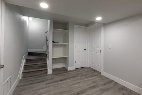 Living room in basement 