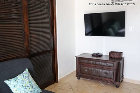 Deluxe Villa | Living area | 55-inch Smart TV with satellite channels, TV