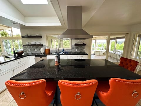 Gather around the island and enjoy good food and friends