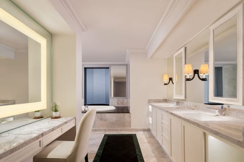 Penthouse, 2 Bedrooms | Bathroom | Separate tub and shower, rainfall showerhead, designer toiletries
