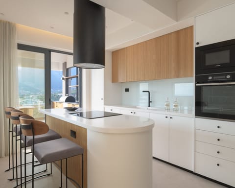 A fully equipped kitchen for culinary wonders.