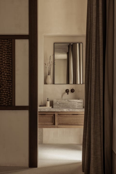 Superior Room (In The Forest) | Bathroom | Designer toiletries, hair dryer, bathrobes, slippers