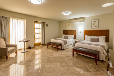 Family Room, 2 Double Beds | Egyptian cotton sheets, premium bedding, down comforters, in-room safe