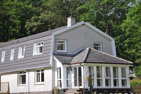 View of sunlounge from garden.