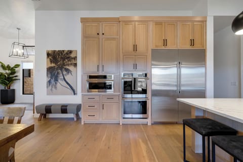 Kitchen Applieances - Large Fridge, double oven and microwave.