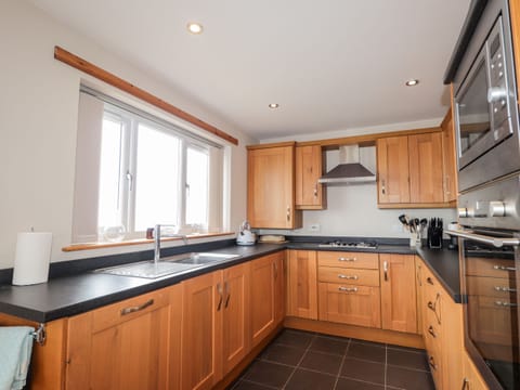 Fridge, dishwasher, electric kettle, toaster