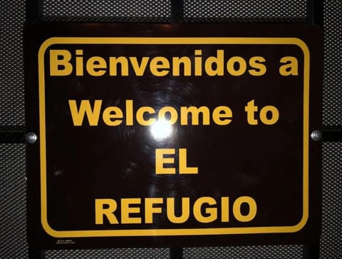 This sign indicates you are at the right door. 