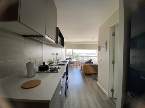 Exclusive Studio Suite | Private kitchen | Full-size fridge, microwave, oven, stovetop