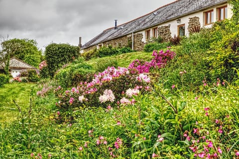Penlan Gites, situated in a rural location overlooking an orchard.