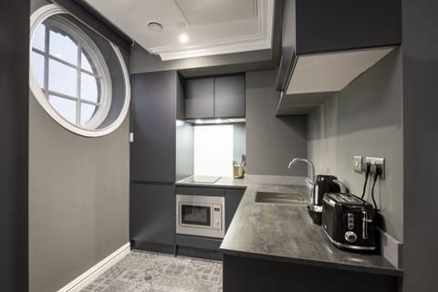 Deluxe Studio Suite | Private kitchenette | Fridge, microwave, stovetop, toaster